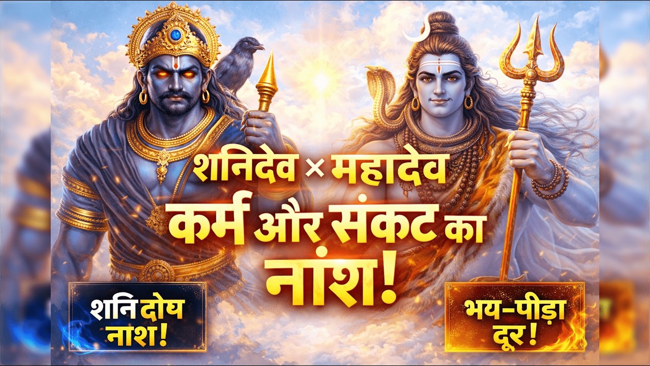 जब शनिदेव और महादेव साथ आए 🔱 | शनि दोष निवारण | #mahadev  Bhajan