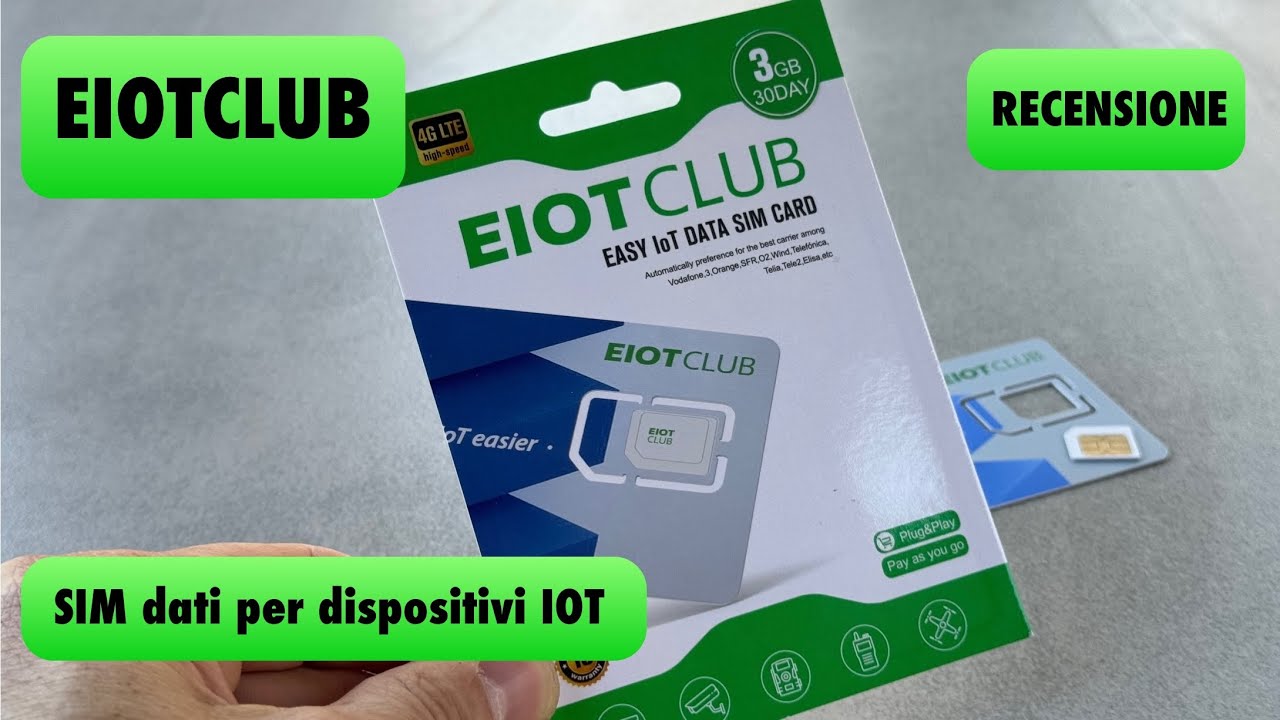 Eiotclub: La SIM IoT per la tua connessione senza fili sempre attiva!