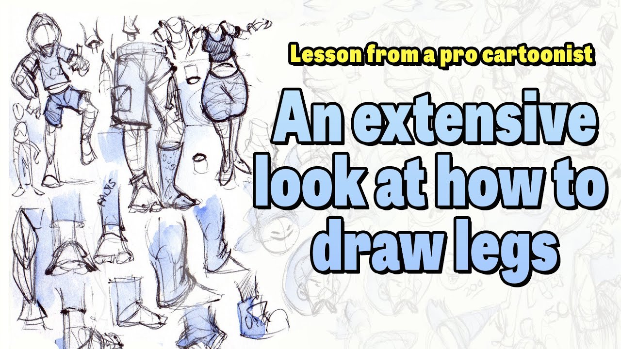 How to draw legs properly