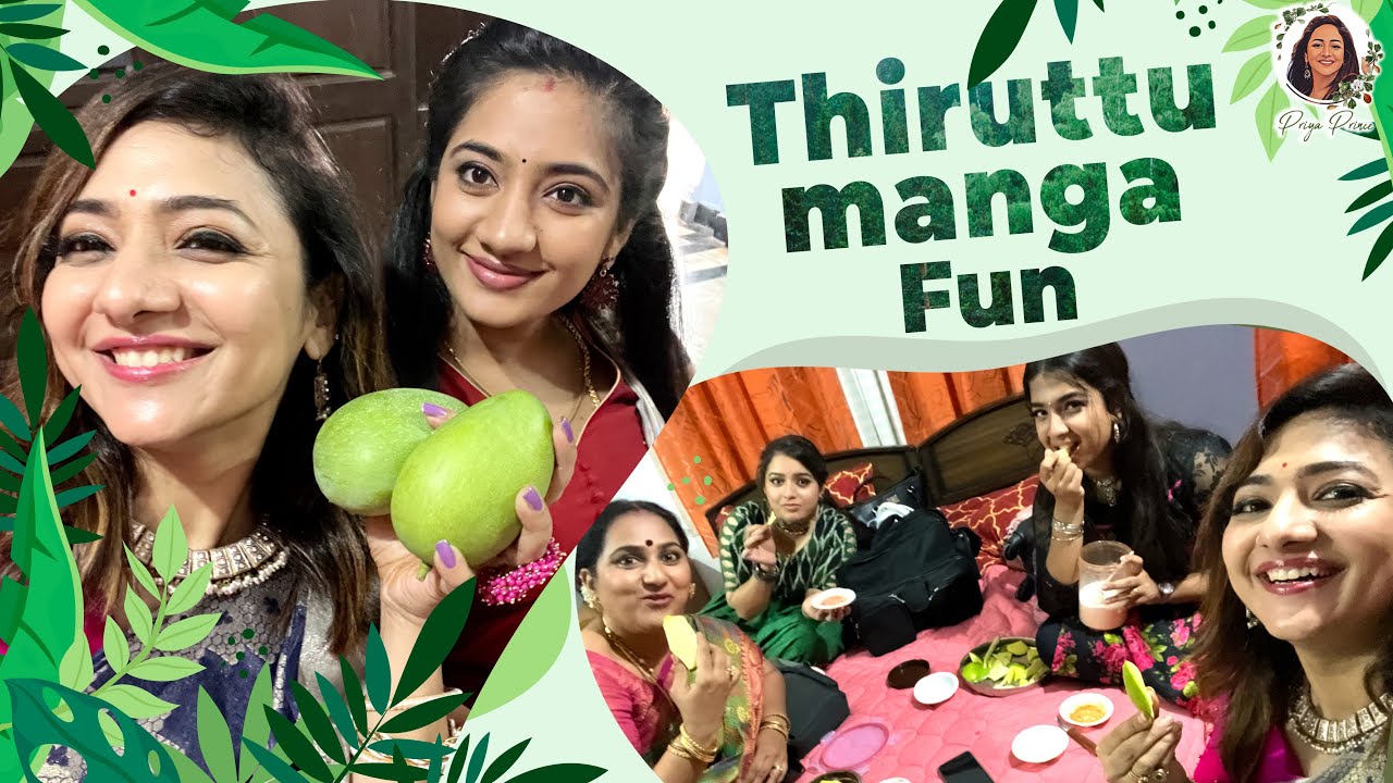 Thiruttu Manga Fun with Ilakkiya | Crazy Mango Stealing With Hima Bindhu At Ilakkiya Shooting Spot!