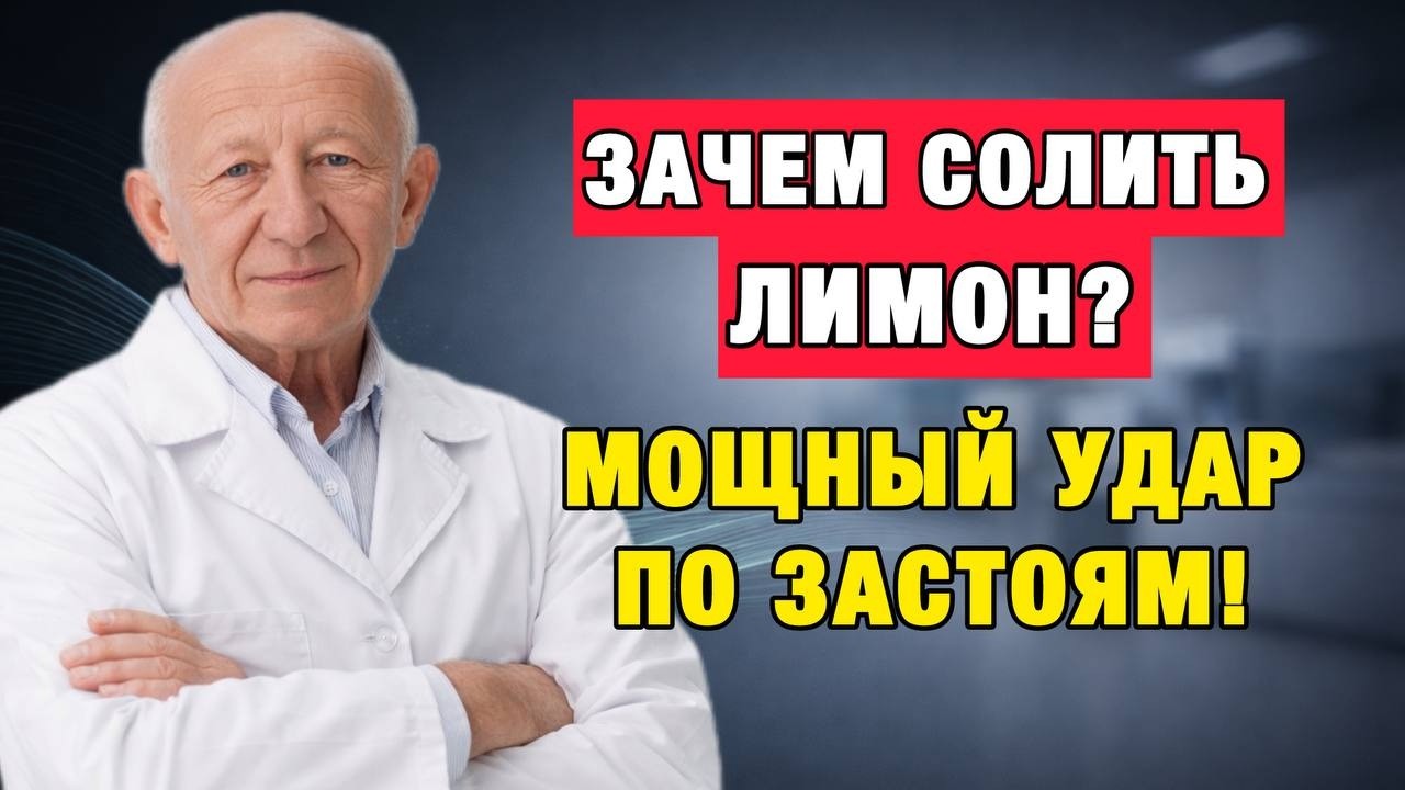 Вы пьёте воду неправильно! Лимон с солью запускает восстановление после 50 лет