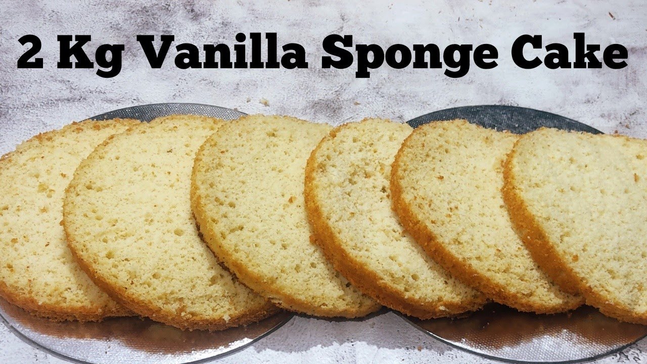 2 Kg Vanilla Sponge Caka Recipe | Basic Vanilla Sponge Cake Recipe | Sponge Cake Recipe 👌