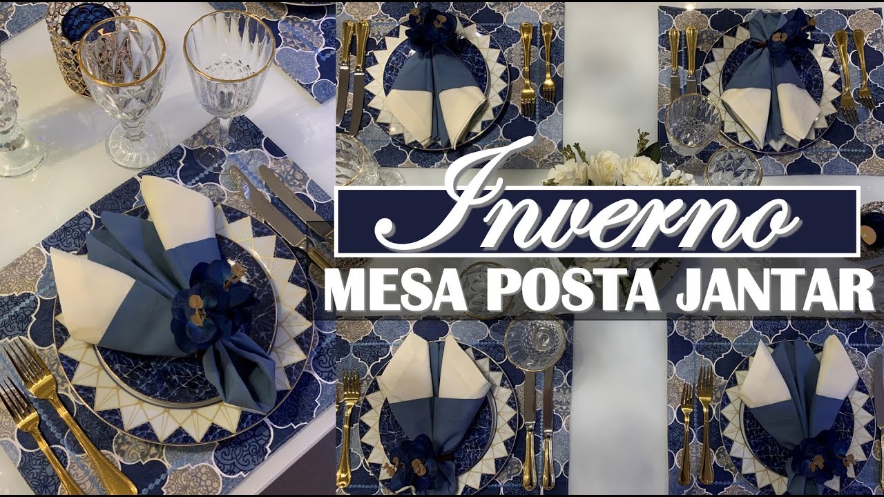 MESA POSTA JANTAR DE INVERNO PARA SE ACONCHEGAR