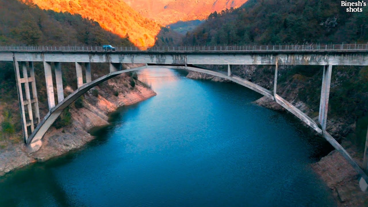 A Bird's View of Lago di Valvestino, Italy