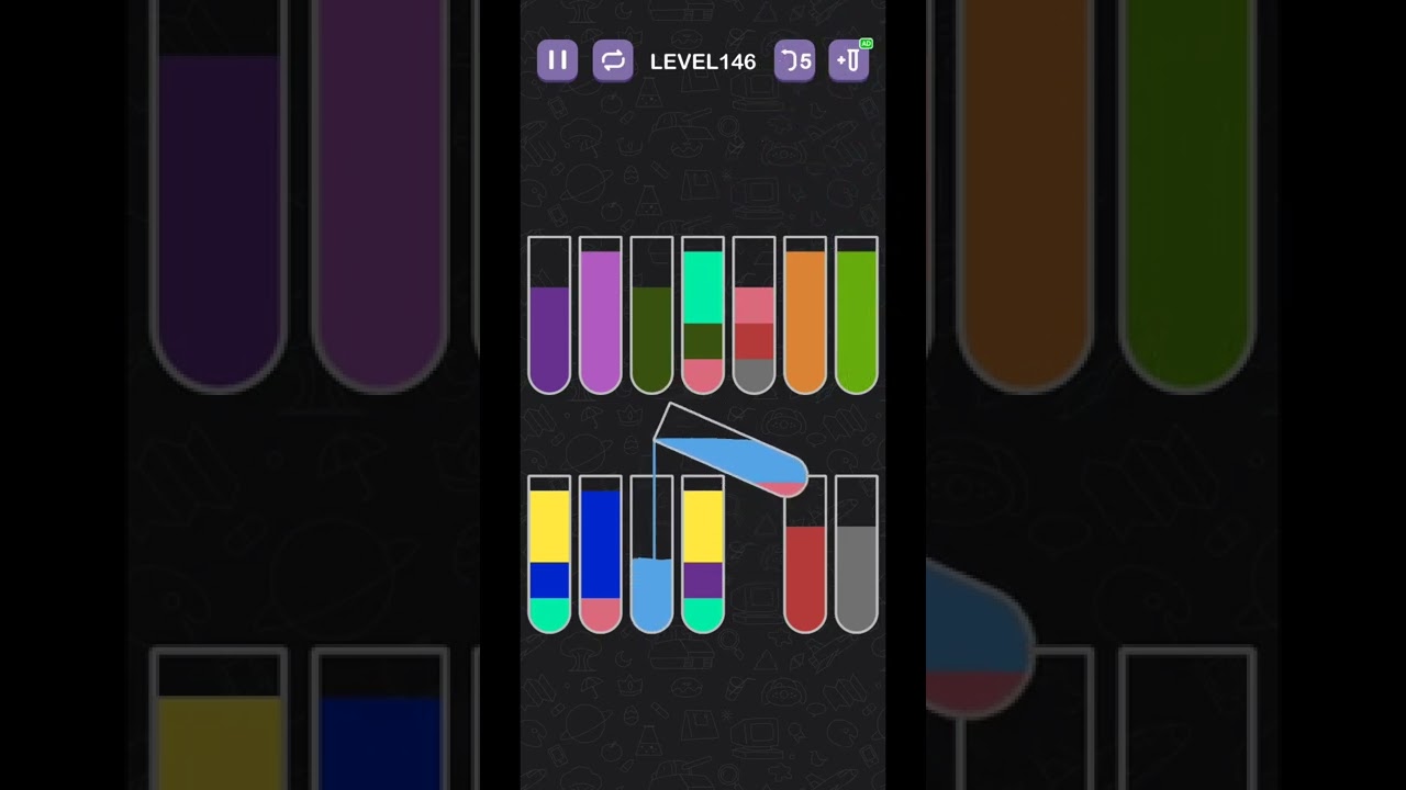Water sort puzzle   Level 146