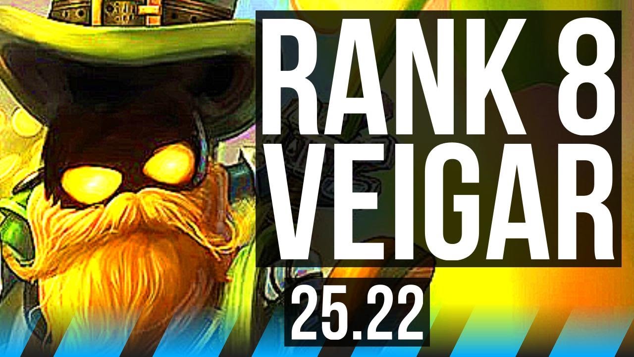 VEIGAR vs YASUO (MID) | Rank 8 Veigar, Godlike | KR Grandmaster | 25.22