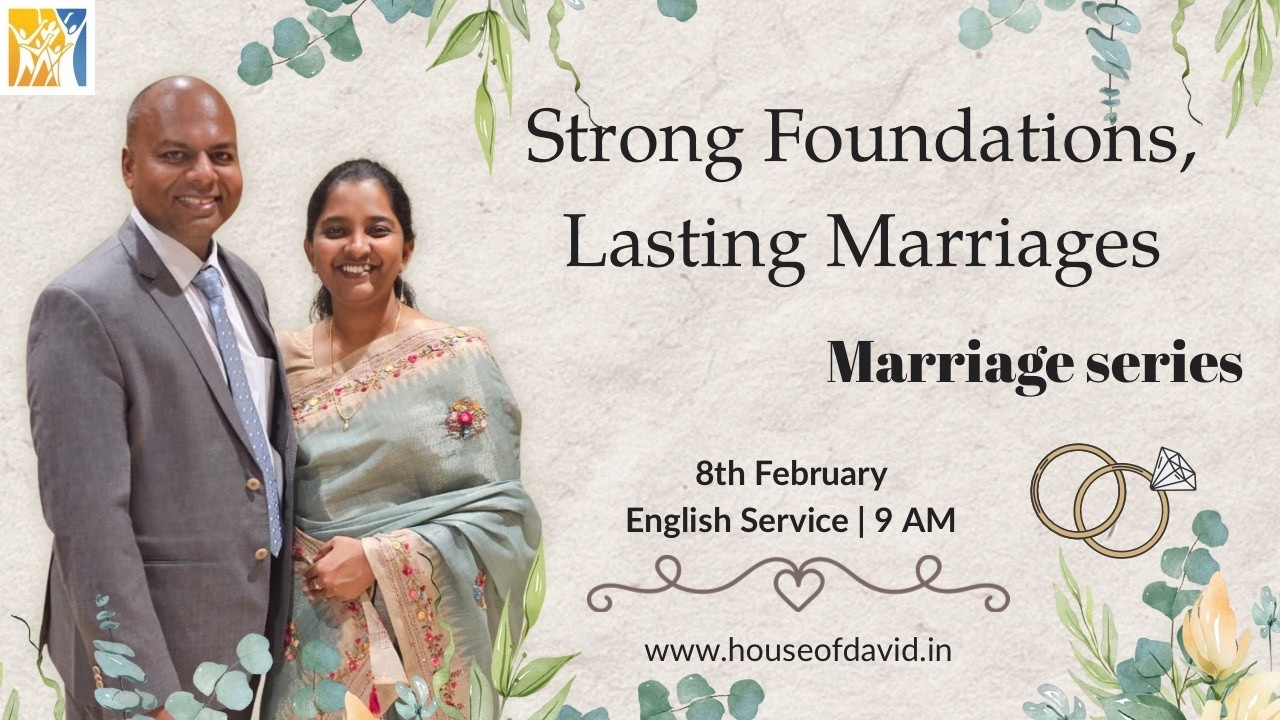 Strong Foundations, Lasting Marriages  | Sunday Worship Service | English | 9 AM