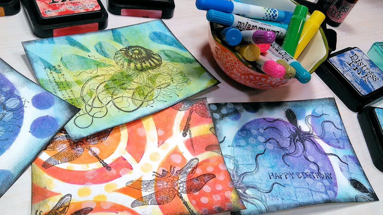 Stamp School: Stencil Layering-Use YOUR Stash!