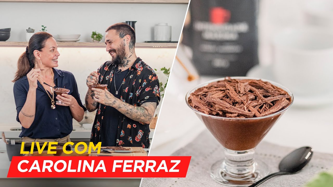 MOUSSE DE CHOCOLATE COM CAFÉ I Léo Abreu e Carolina Ferraz I Bistek Lives