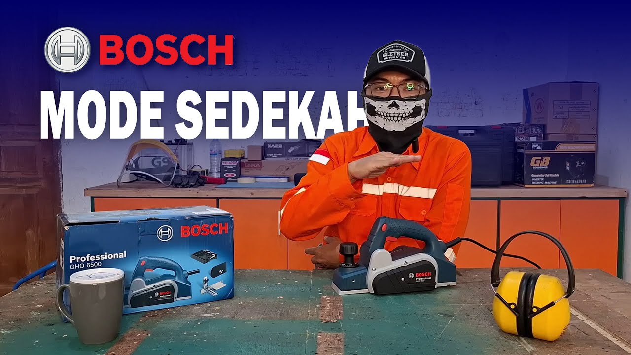 UNBOXING & REVIEW WOOD PLANER MESIN SERUT KAYU BOSCH GHO 6500