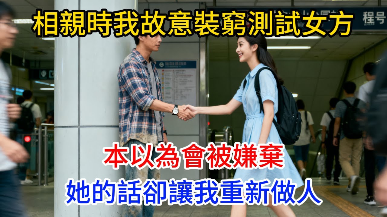 相親時我故意裝窮測試女方，本以為會被嫌棄，她的話卻讓我重新做人#情感故事 #老年生活 #人生感悟 #情感共鸣 #感人壹幕 #故事分享 #故事