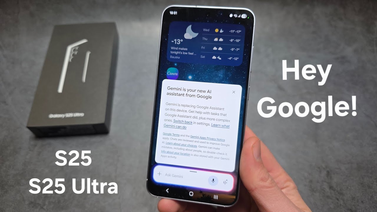 Как включить и использовать голосовой помощник Google HEY на Samsung Galaxy S25 / S25 Ultra