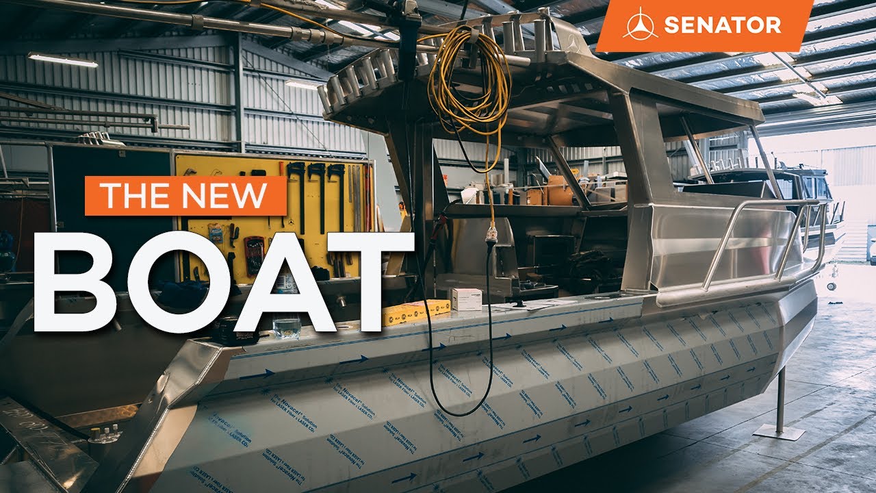 Mark Cotton - The New Boat | Part 3 - Factory Visit 1 - early stages of Senator Boat build.