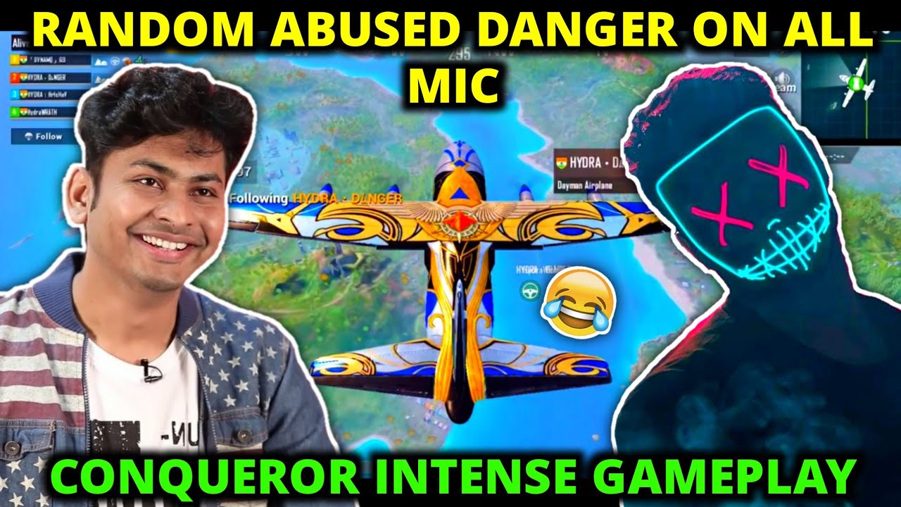 RANDOM PLAYER ABUSED HYDRA DANGER ON ALL MIC - DYNAMO CONQUEROR GAMEPLAY - PUBG MOBILE