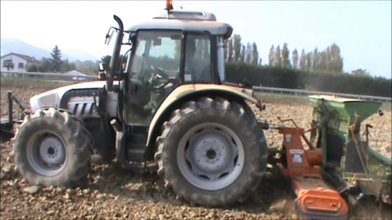 Lanzoni  - Lamborghini R3 EVO 100 con seminatrice combinata 2,5 per grano e medica