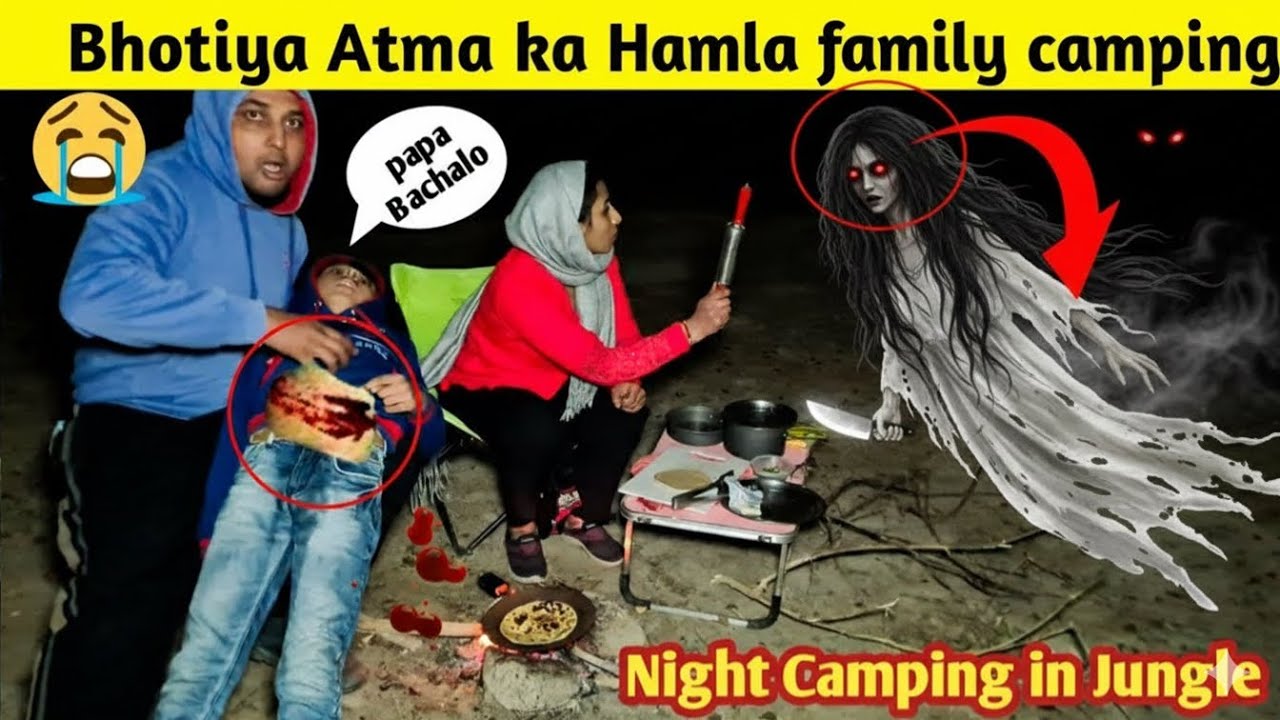Horror Camping!! भूतिया रात  Night Camping In Most Haunted Forest place Horror Camping video