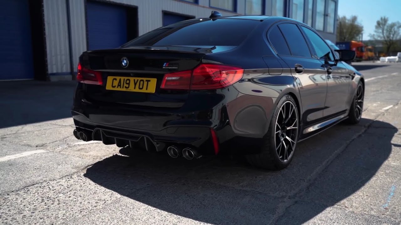 How BMW M5 F90 Competition sounds with valves open/close w/ Catless Fi EXHAUST?