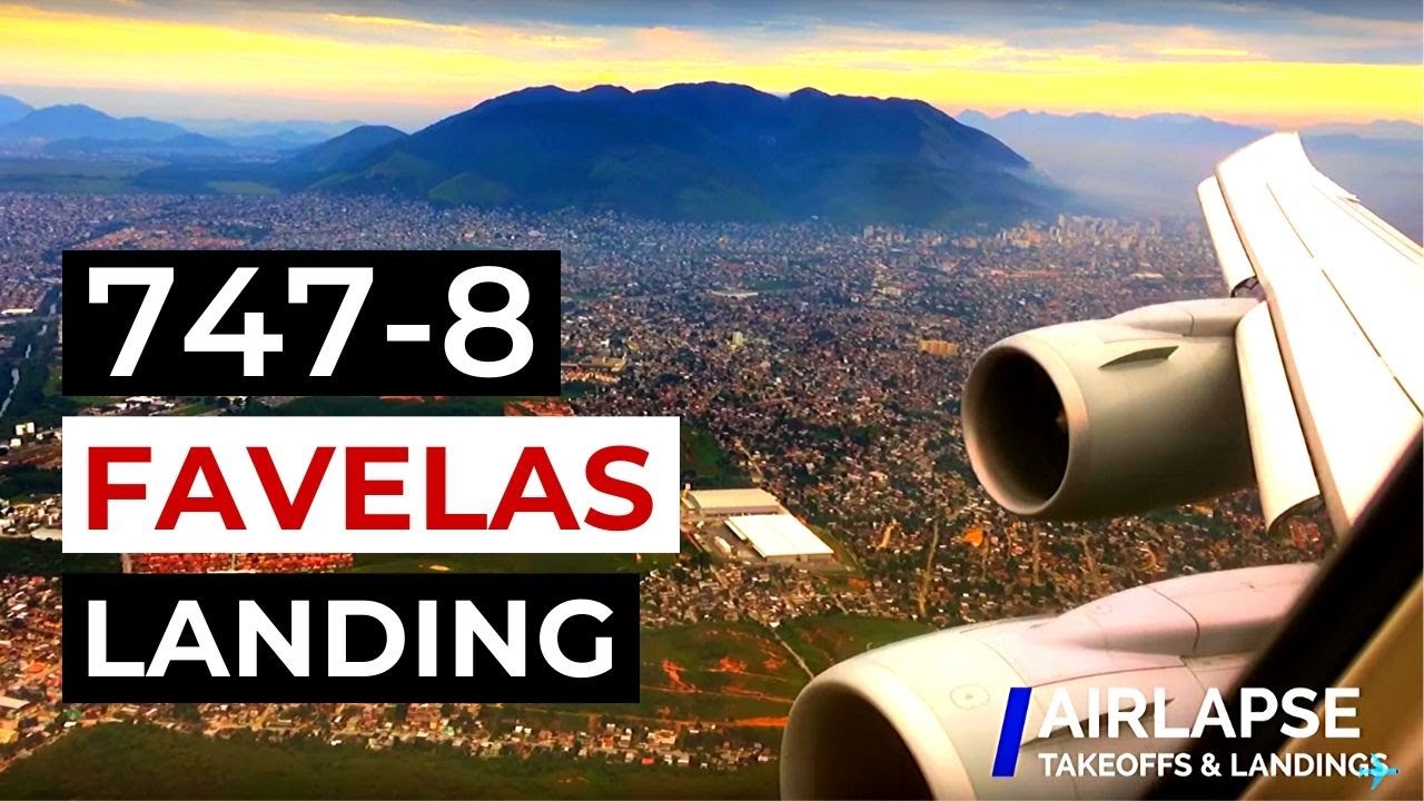 AMAZING Landing in Rio de Janeiro ✈ Lufthansa 747-8