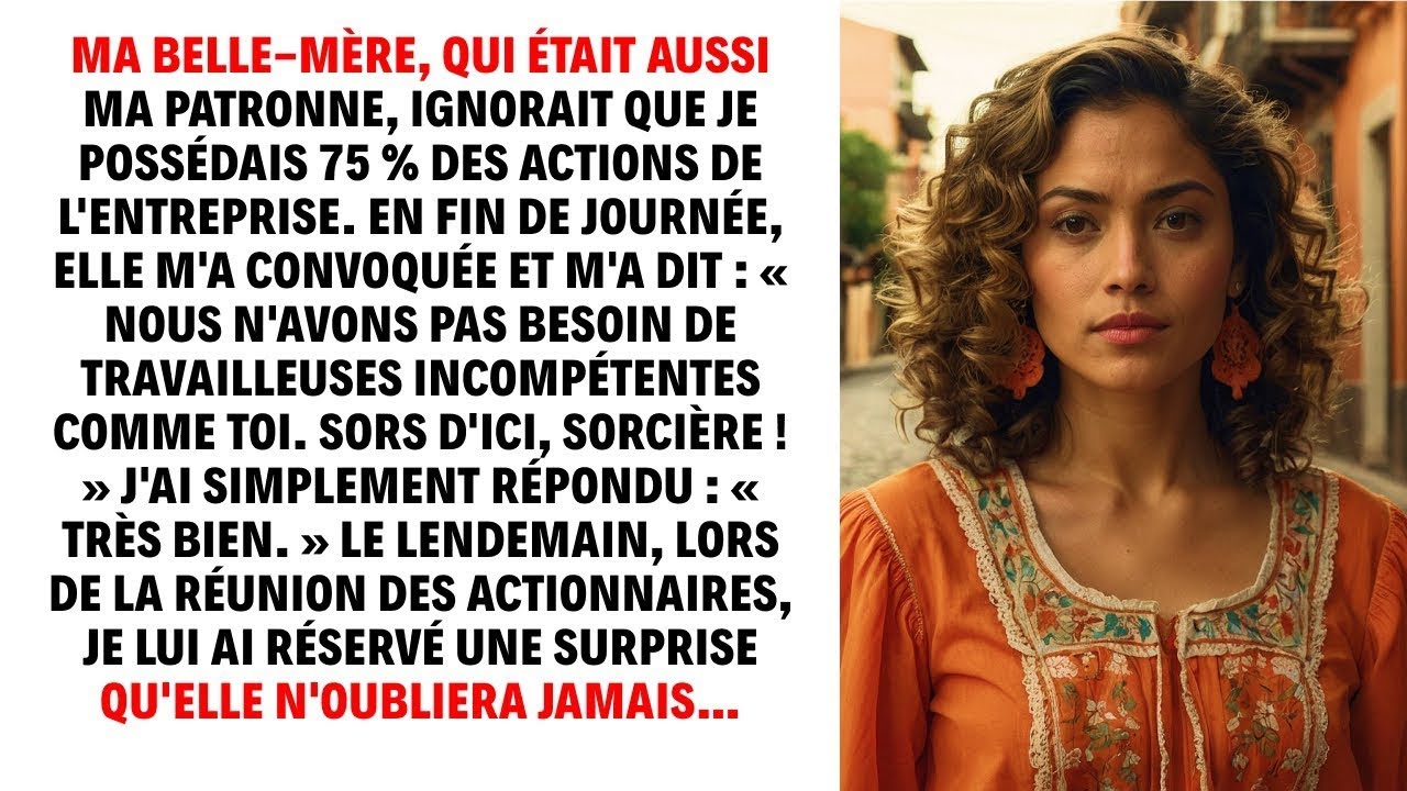 Ma belle-mère ignorait tout : je contrôlais 75 % de l’entreprise