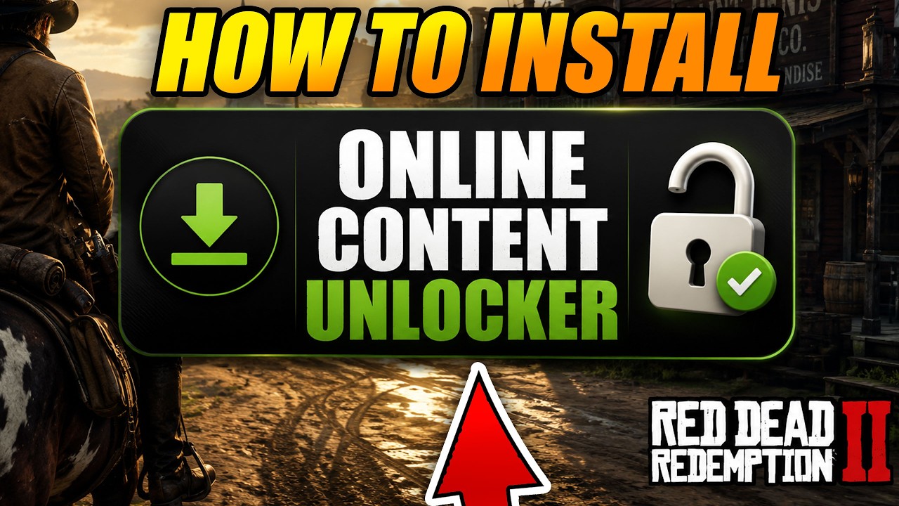 How to INSTALL ONLINE CONTENT UNLOCKER in RED DEAD REDEMPTION 2 FULL GUIDE