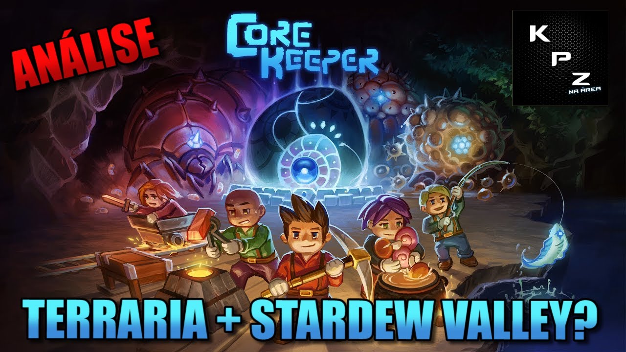 EXPLORE E SOBREVIVA EM CORE KEEPER - STARDEW VALLEY + TERRARIA - AN&Aacute;LISE - PRIMEIRA HORA