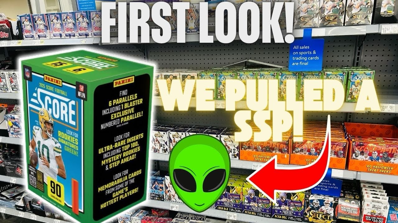 🚨FIRST TIME PULLING THIS ULTRA-RARE CARD! 😱2025 SCORE 🏈 BLASTER (RETAIL) BOX! 