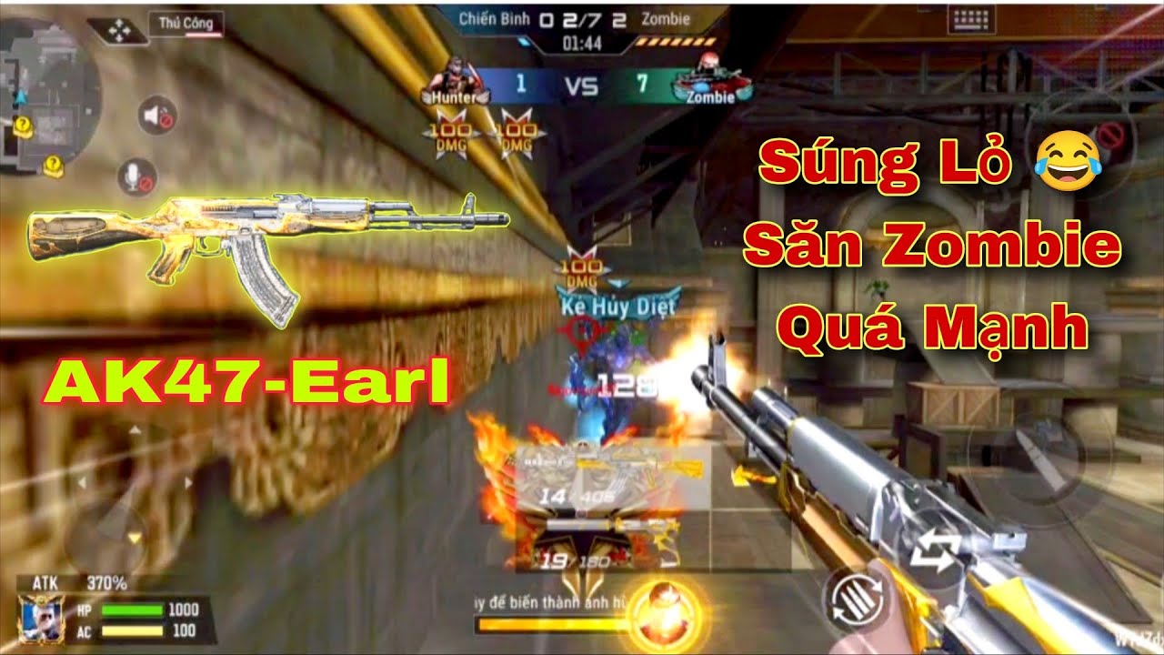 CF Mobile | Rewiew AK47-Earl Đời Đầu Săn Zombie.