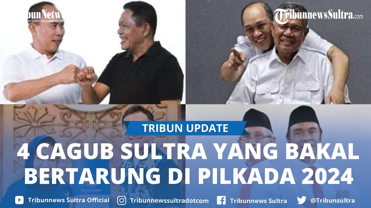 4 Calon Gubernur Sulawesi Tenggara dan Wakilnya di Pilkada 2024, Jumlah Suara Sah Partai Pengusung