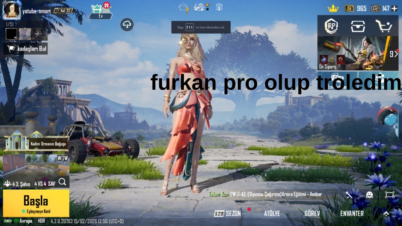 arkadaşımı troledim pro olup