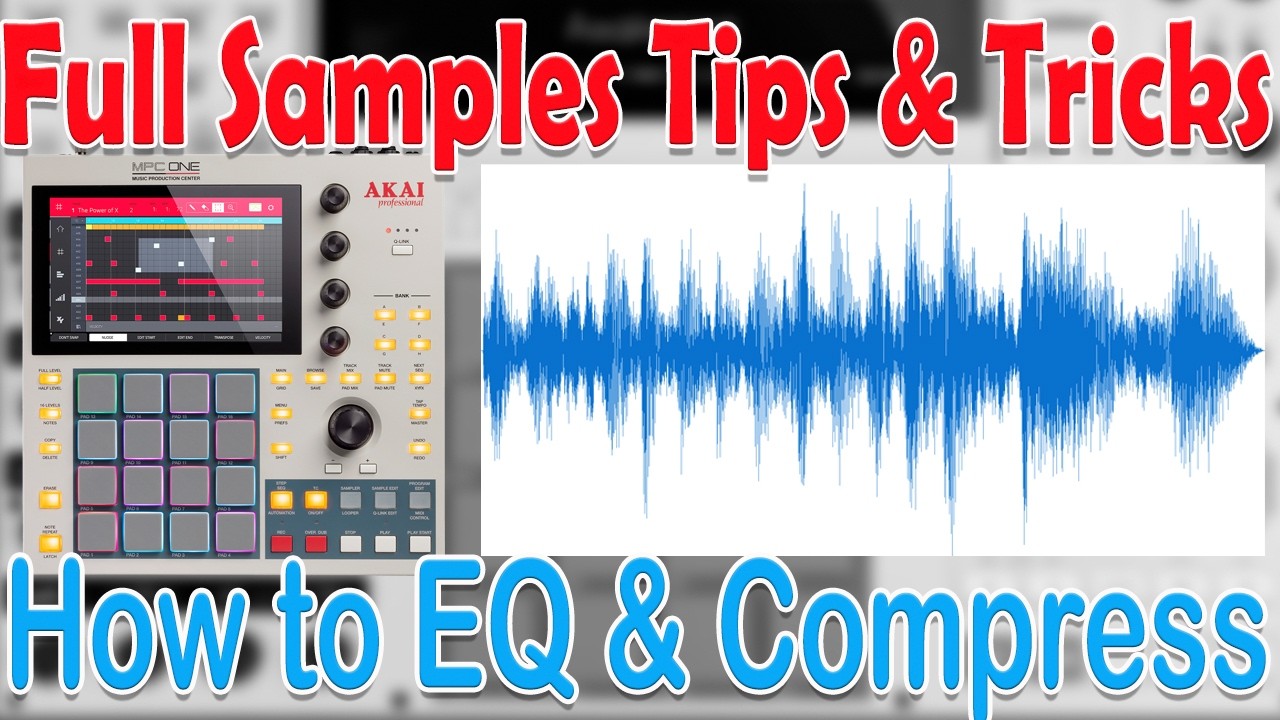Akai MPC Tutorial. How to process FULL SAMPLES in MPC Standalone. EQ, Compression, Tips & Tricks.