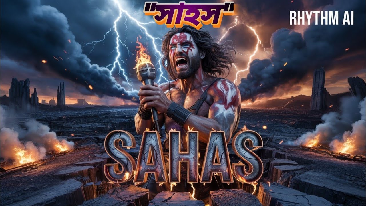 🔥 সাহস (SAHAS) 🔥 | Bengali Metal Rock | RHYTHM AI | POWERFUL Cinematic Song 🔥
