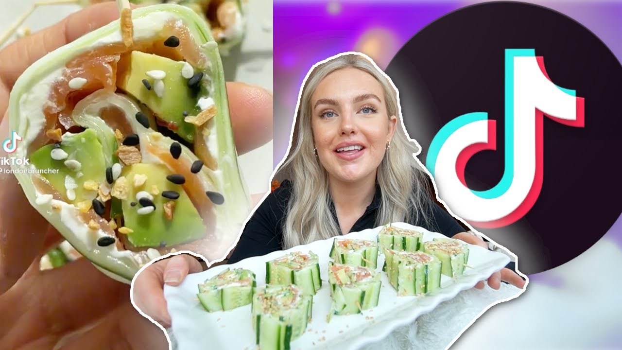 TESTAR RECEPT FRÅN TIKTOK (gurkrullar, bounty, tomatsoppa mm)