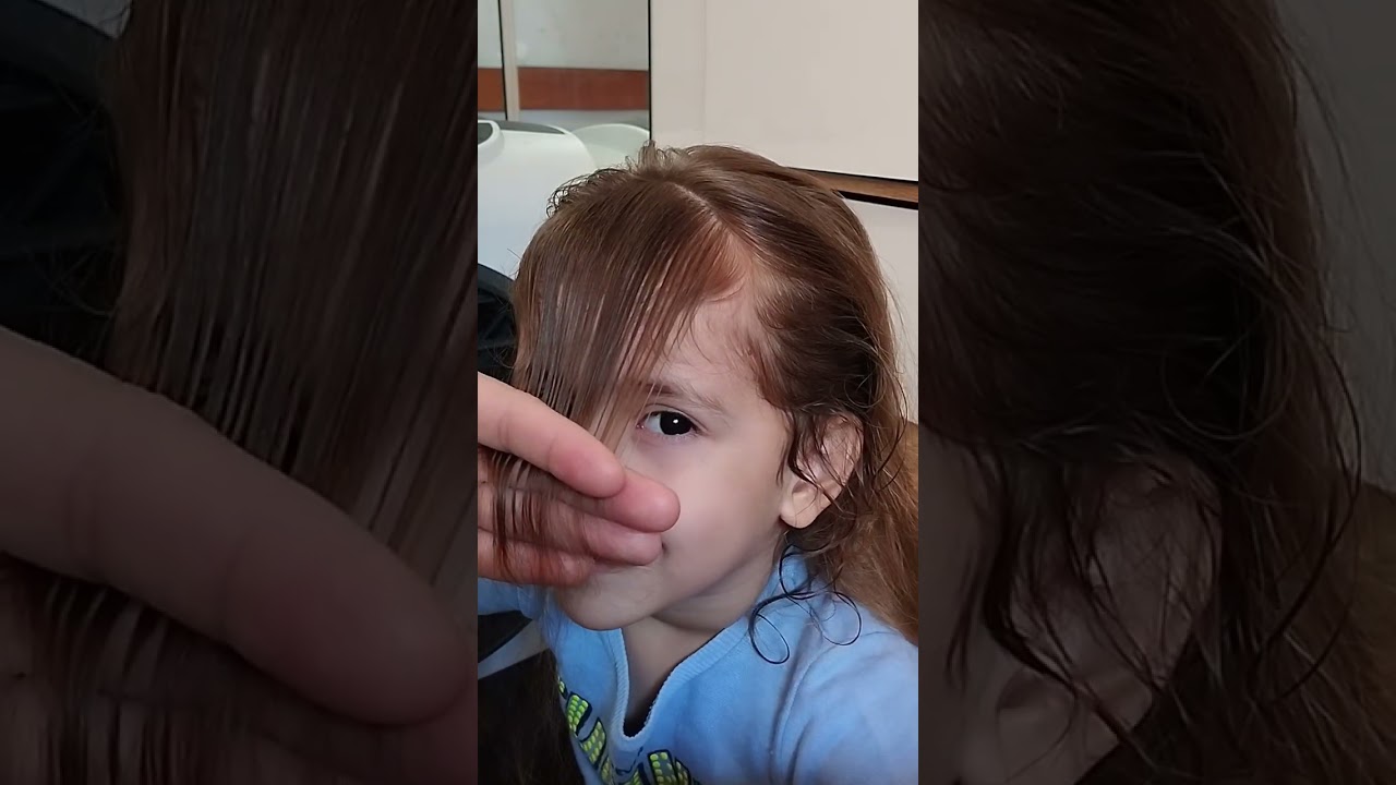 Corte de cabelo infantil: Franja em casa, fácil e rápida (DIY).