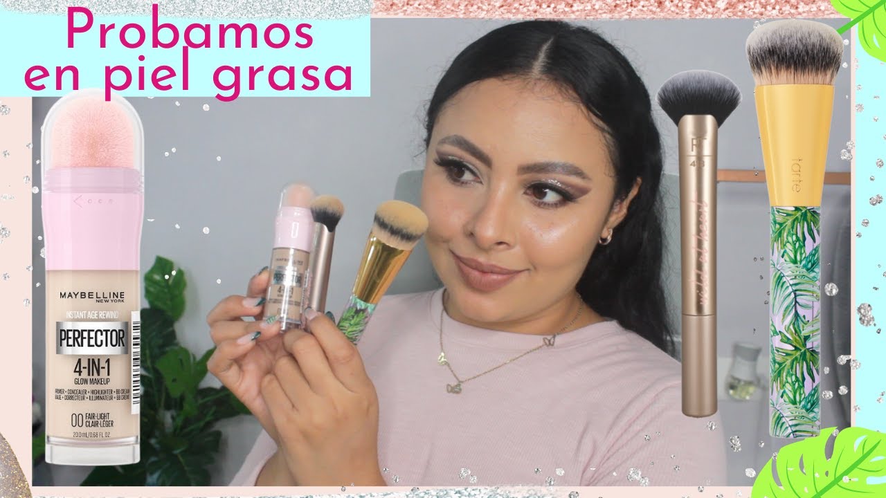 Maybelline: 4 EN 1 PERFECTOR:Primer,Corrector,Iluminador y BBCream /Brocha foundcealer | HolaLizy 🦋