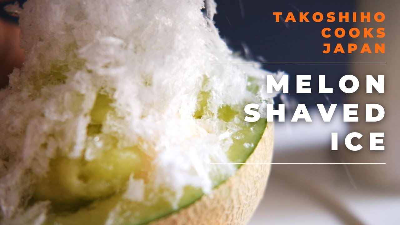 [ASMR] 5 Layered (but simple!) Whole Melon Shaved Ice | SEASONAL | Takoshiho Cooks Japan