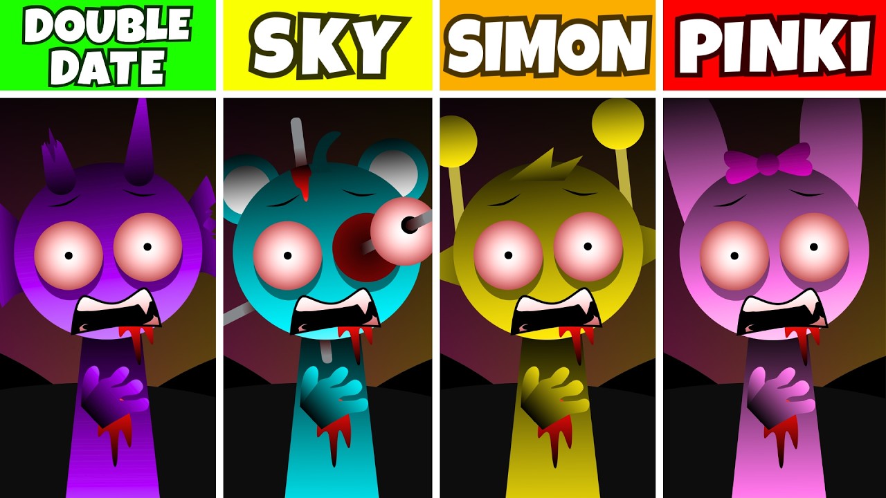 Incredibox Sprunki: Double Date But Everyone Is Sky VS Simon VS Pinki