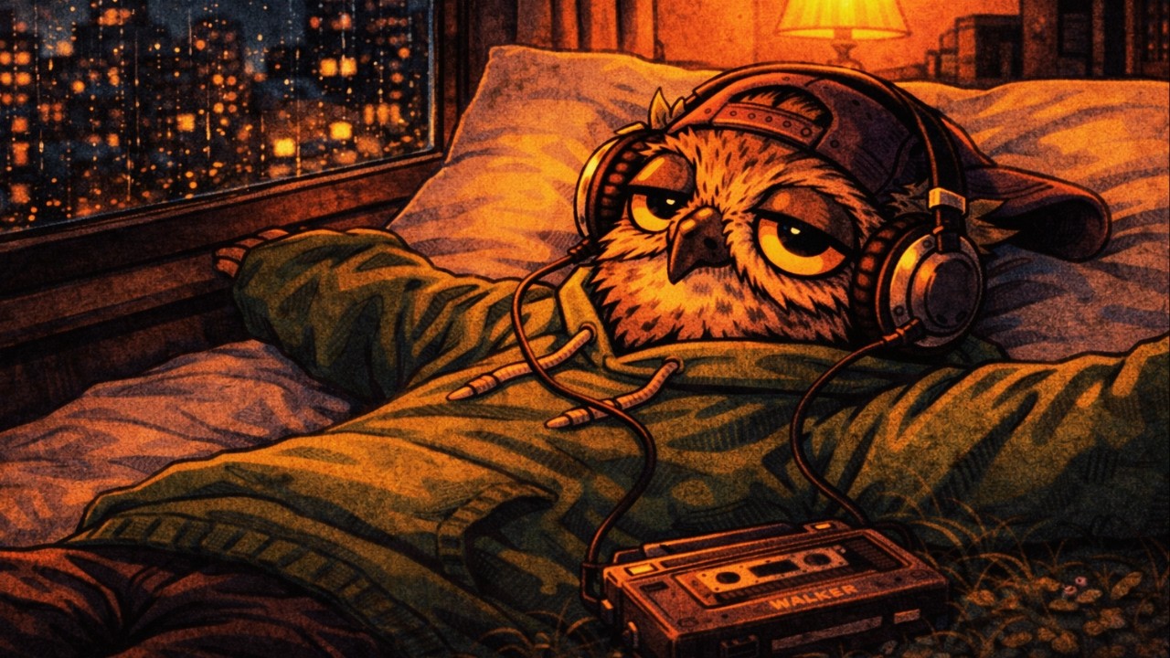🌙 Lo-fi Sad for Silent Nights | Sad Rainy Night 90s (Live) 🦉