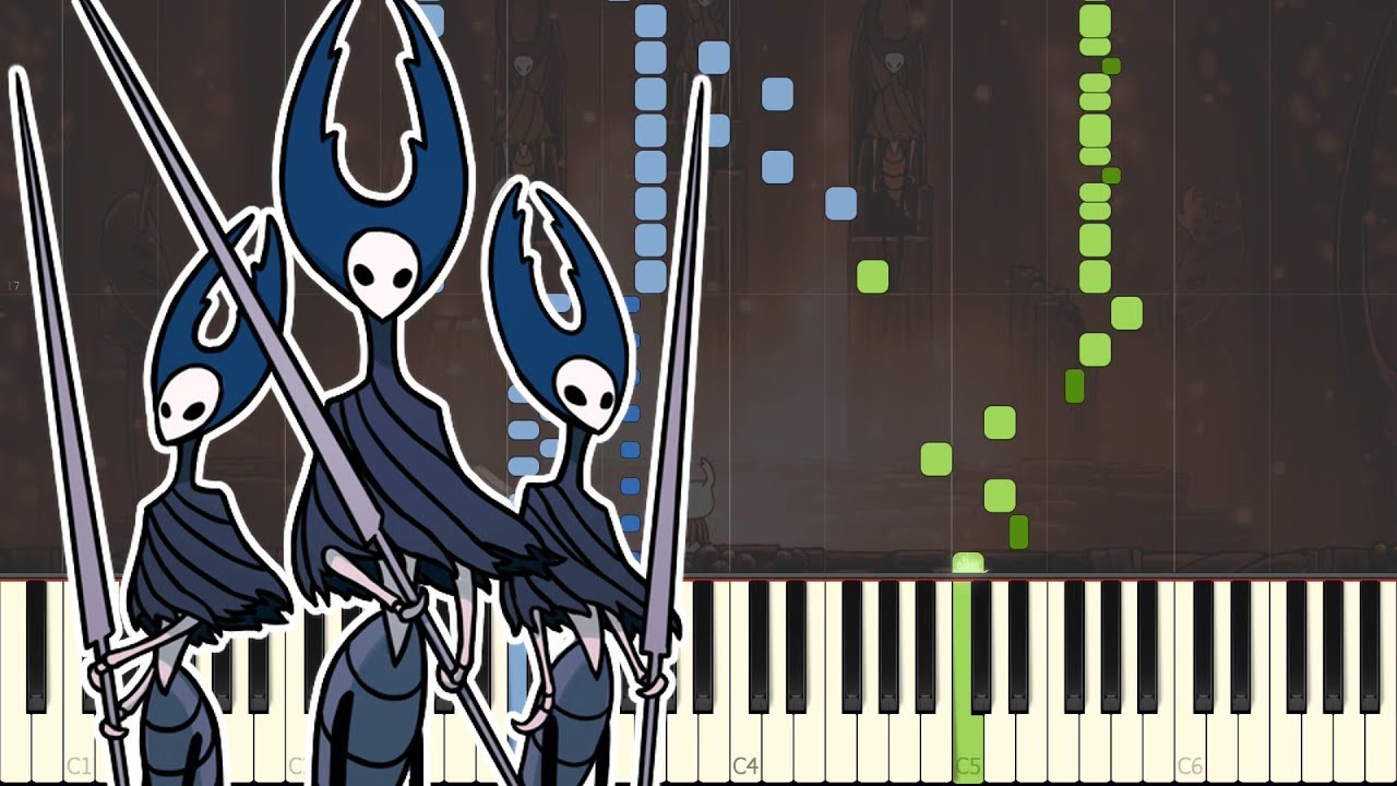 Mantis Lords - Hollow Knight [Piano Tutorial] (Synthesia)