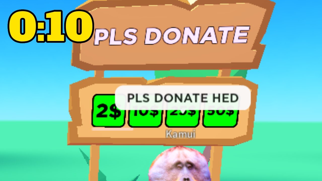Pls Donate, but the video ends when I see a beggar...