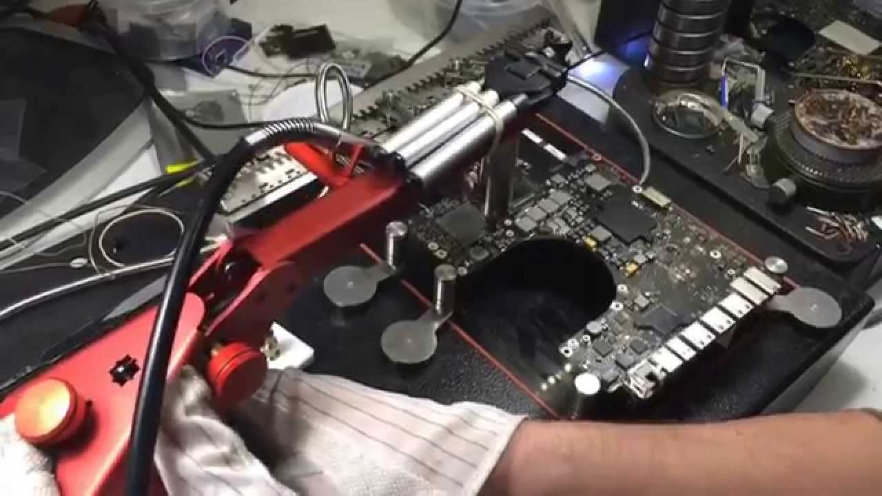 Serwis MacWorks, reballing, naprawa laptop&oacute;w po zalaniu. Wymiana układ&oacute;w grafiki, naprawa BGA.