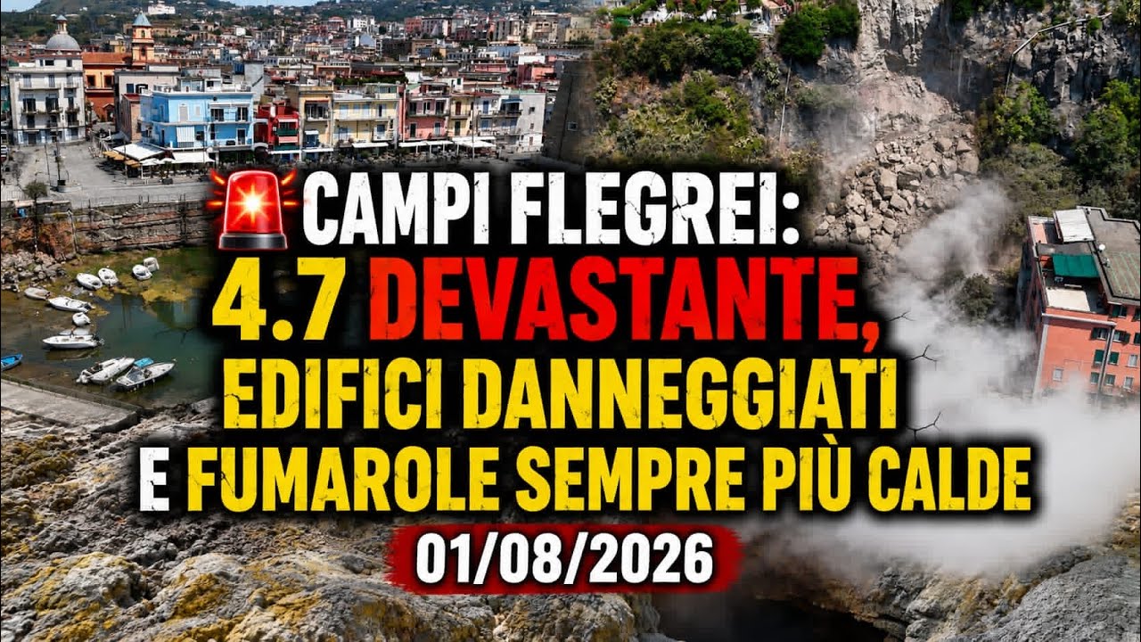 🚨 Campi Flegrei: 4.7 DEVASTANTE, Edifici Danneggiati e Fumarole Sempre Pi&ugrave; Calde | 01/08/2026