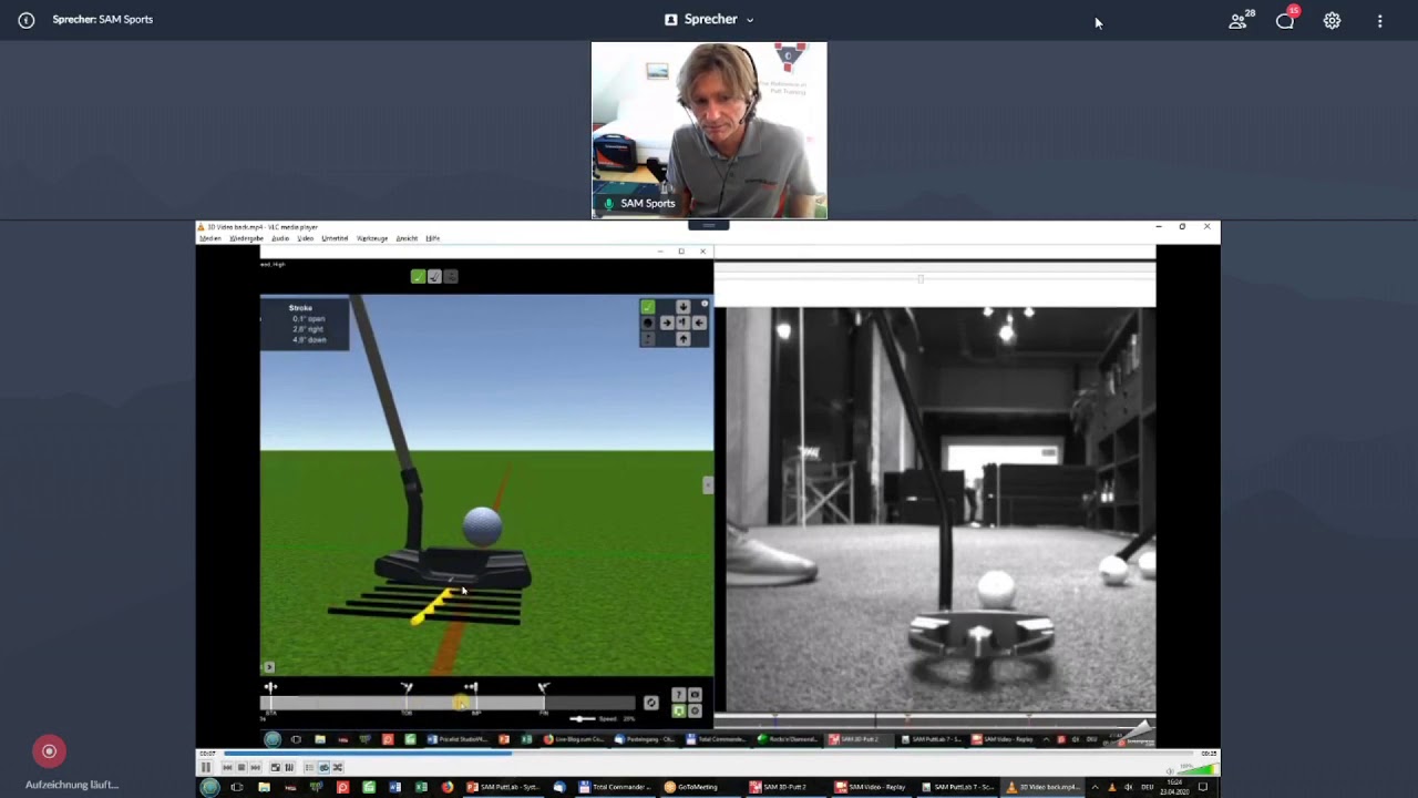 SAM PuttLab Product Demonstration with Dr Christian Marquardt (4/5) - SAM 3D-Putt 2.0 and SAM Video