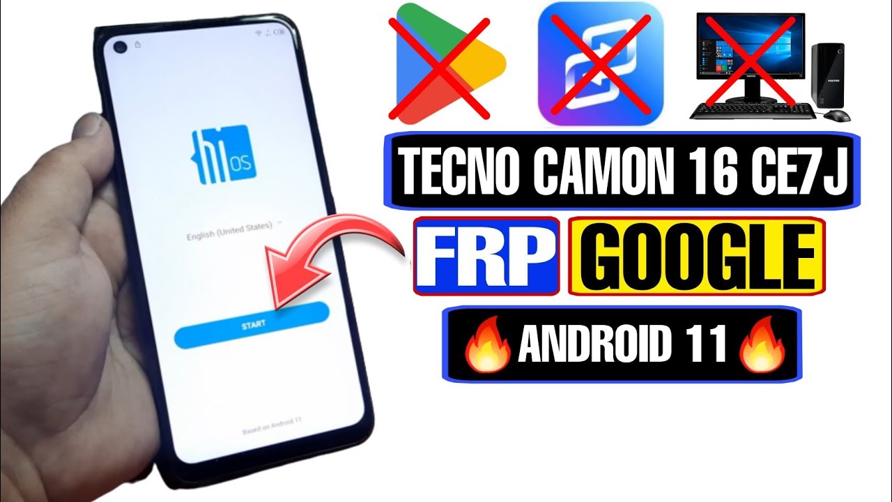 Tecno Camon 16 CE7J FRP Bypass Android 11 2023 | Tecno Camon 16 Google Account Bypass Without PC