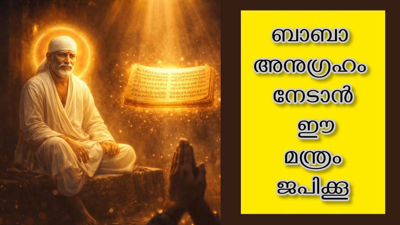 സായി ബാബാ അനുഗ്രഹം നേടാൻ ദിവസവും ജപിക്കൂ ഈ സ്ലോകം