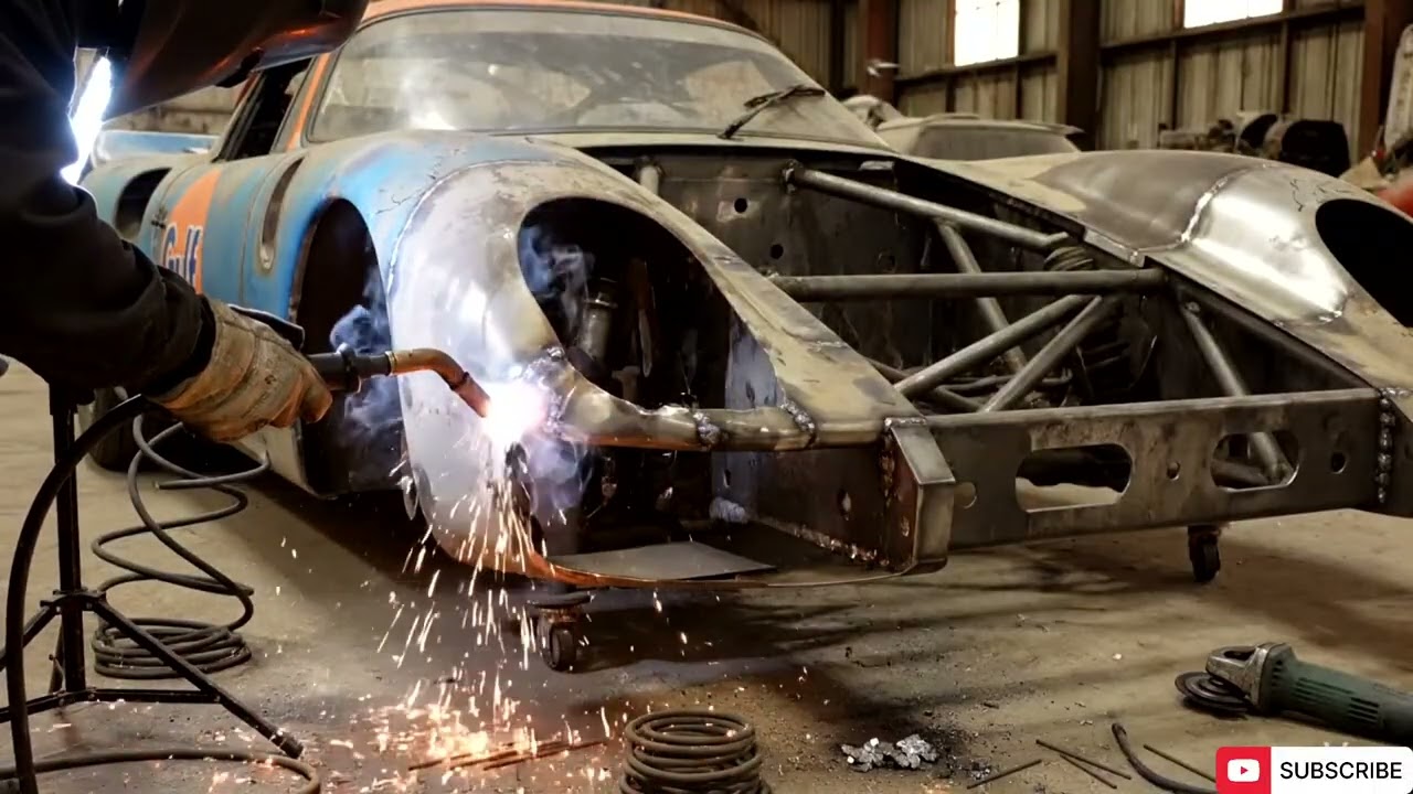 This ASMR Car Restoration Full Rebuild of the legendary 1970 Porsche 917K “Le Mans Steve McQueen”