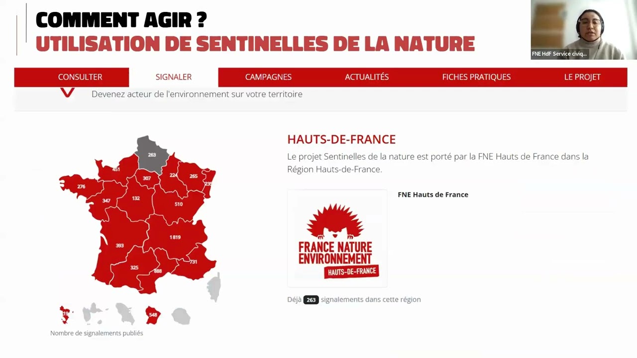 A la découverte de Sentinelles de la Nature   Webinaire du 09 10 2025