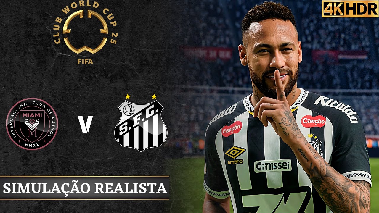 FC 26 4K Ultra HD - Inter Miamo vs Santos | Final do Super Mundial | Neymar x Messi | EA Sports FC.