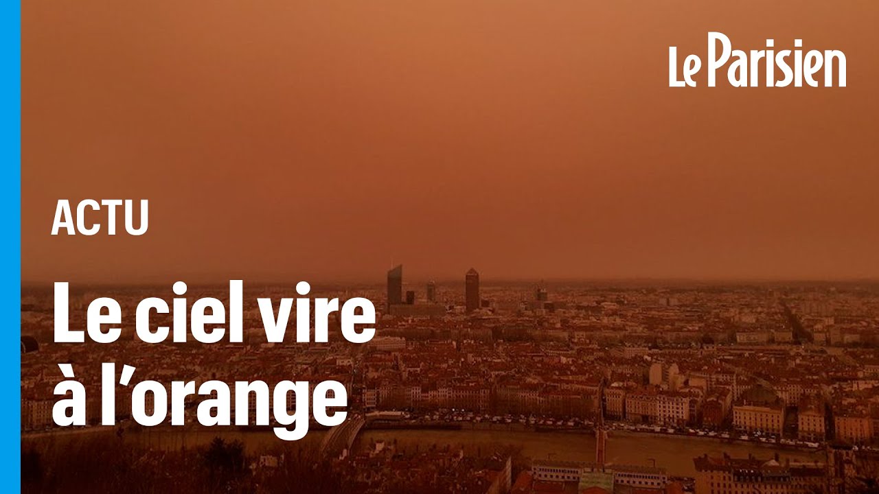 Une masse d'air chaude avec du sable du Sahara remonte sur le sud-est de la France