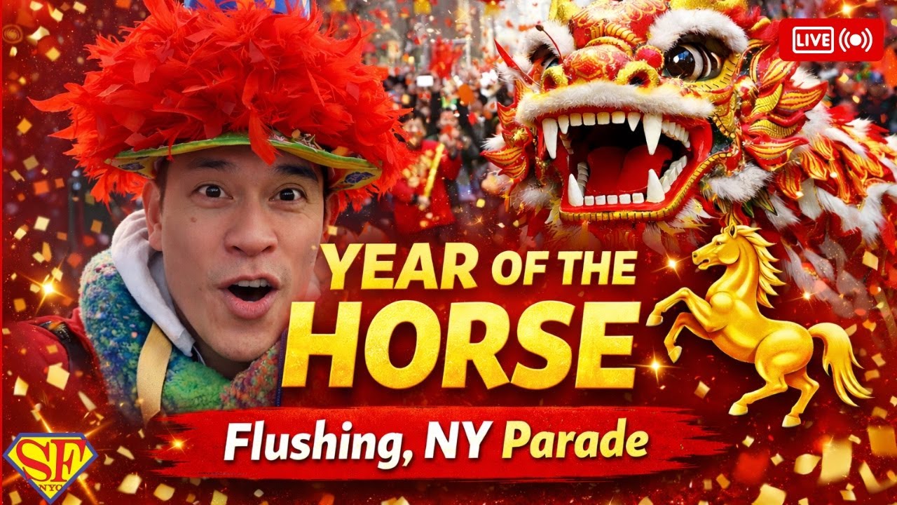 🔴 LIVE: 2026 NYC Chinese New Year Celebration - Flushing Lunar New Year Parade