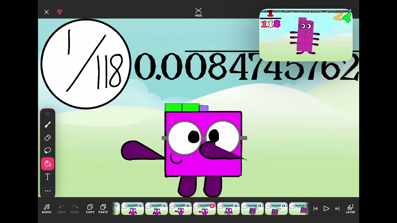 Numberblocks Band Fractions Decimal 24